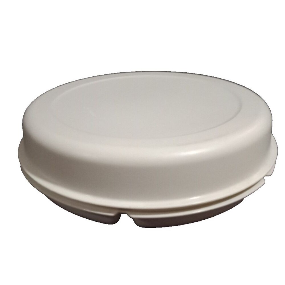 Vintage Tupperware White Serving Center Compartment Party Platter Bowl Lid